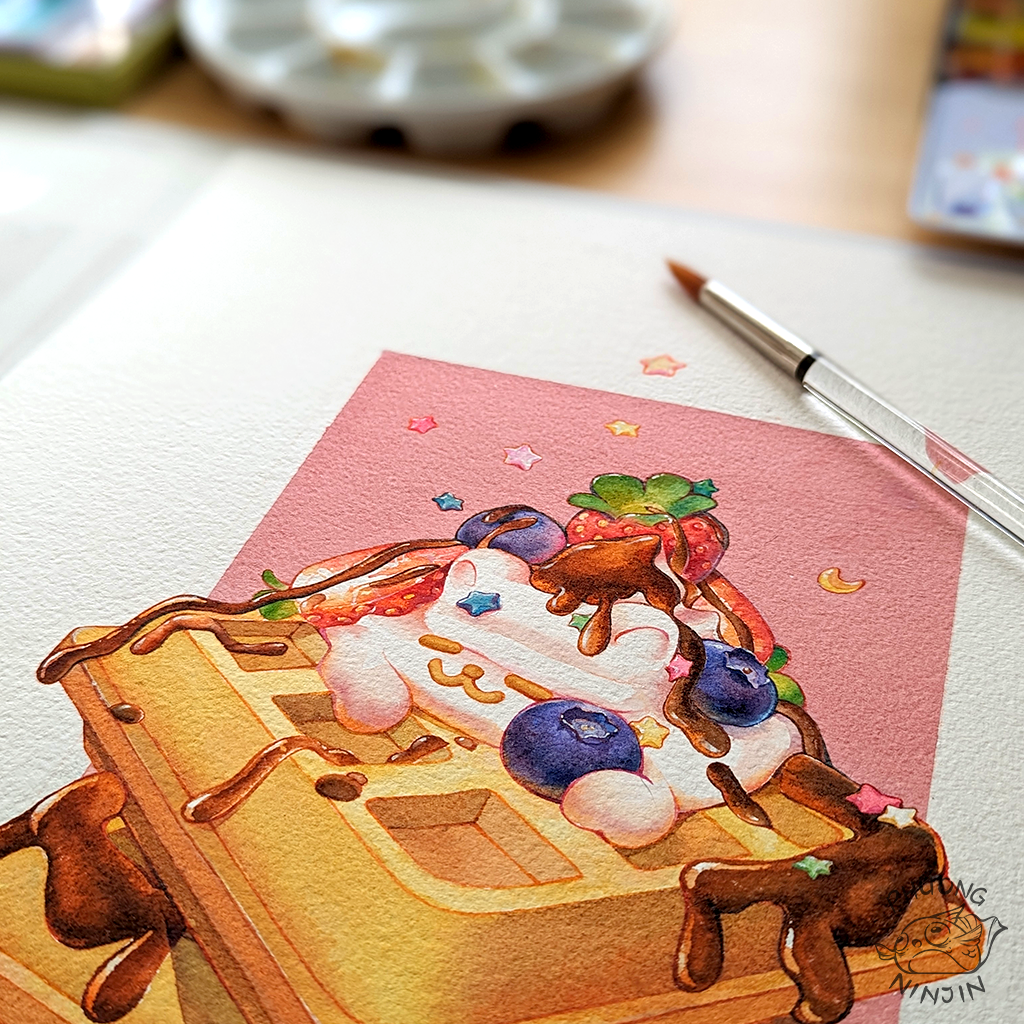 Waffle Art Print