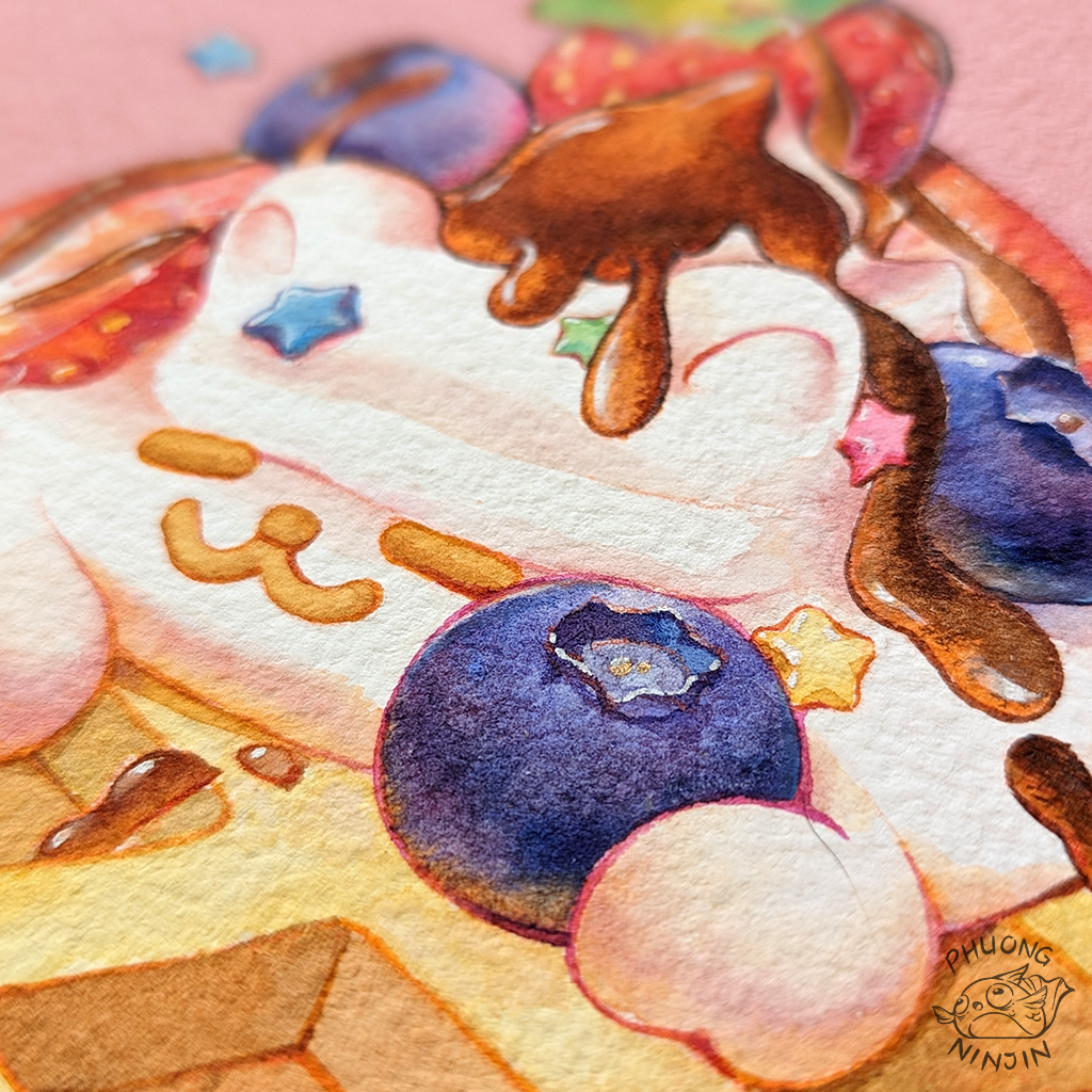 Waffle Art Print