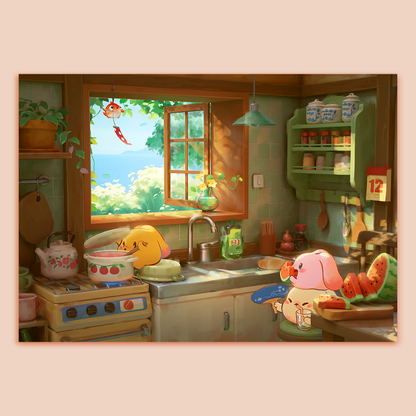 Kitchen Summer Art Print
