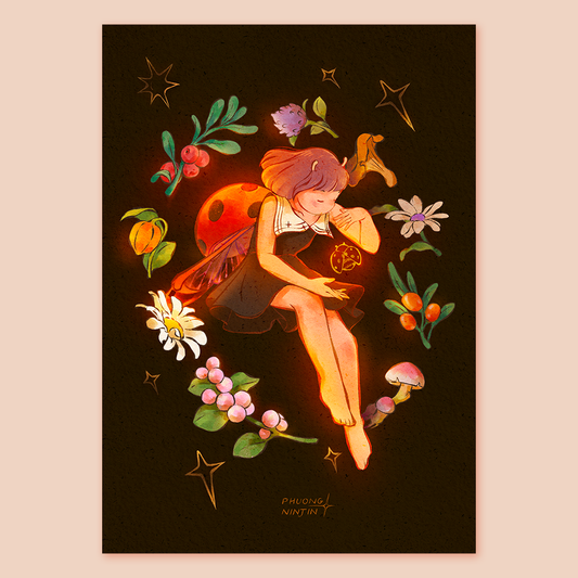 LadyBug ++Giclée Print ++