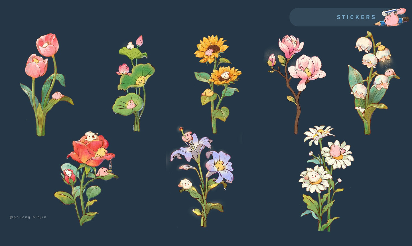 Flower Sticker