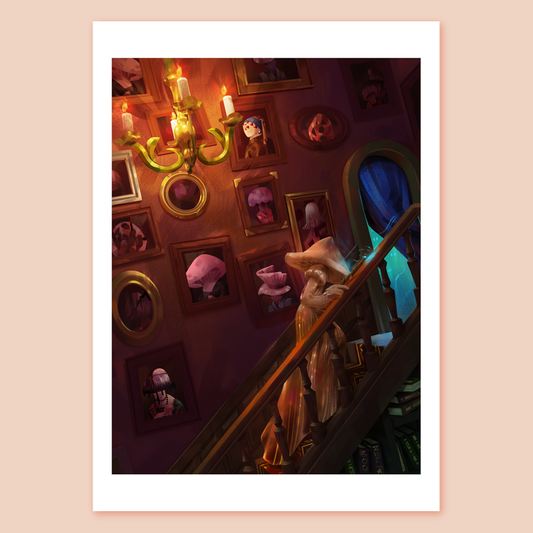 Mushroom Stairs ++Giclée Print ++