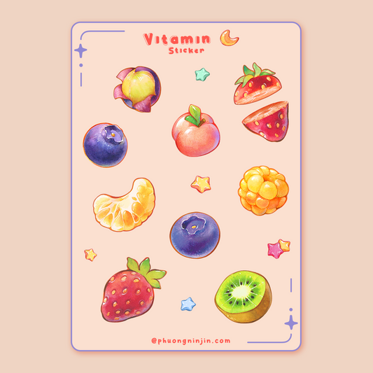 Fruit Sticker Sheet