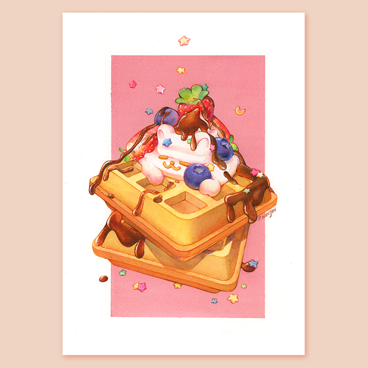Waffle Art Print